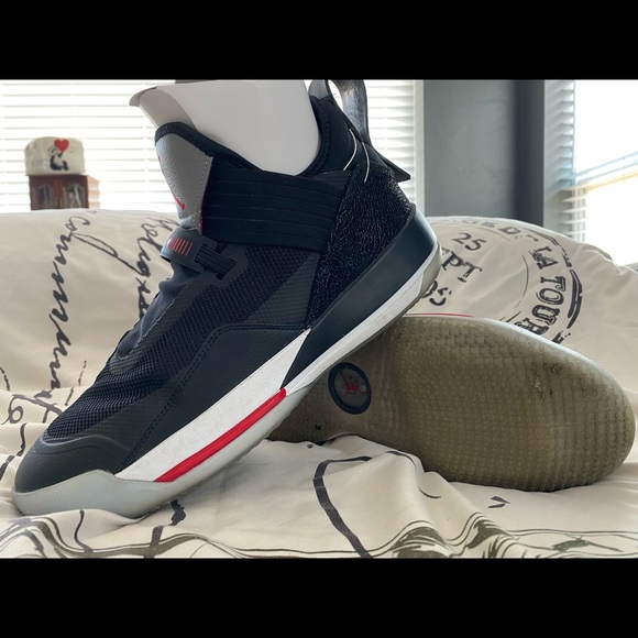 COPY - Nike Air Jordan XXXIII (33) SE Black/Cement Size 12M - Picture 1 of 11